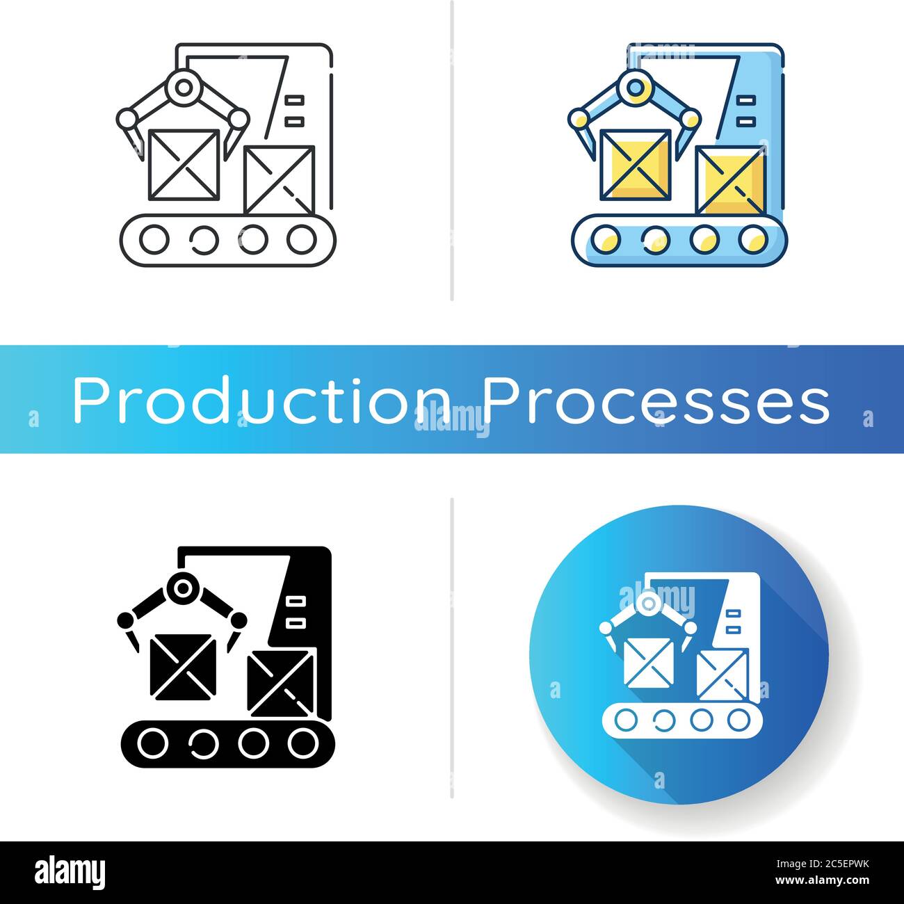 Production line icon Stock Vector Image & Art - Alamy