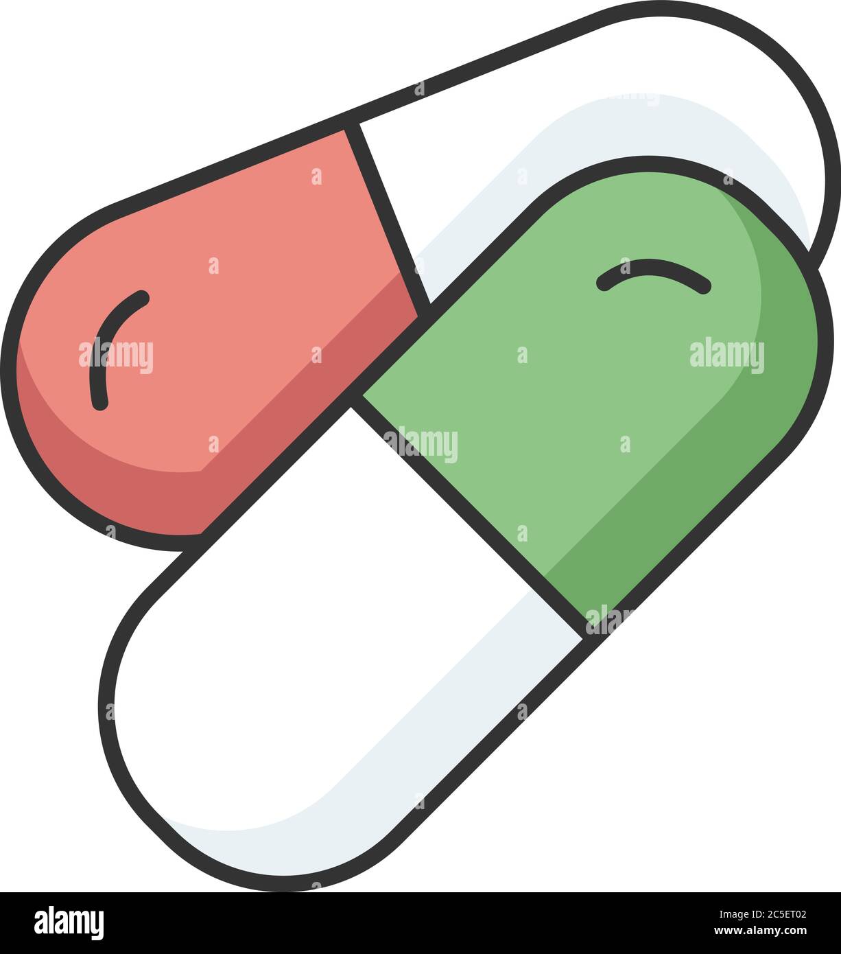 Pills RGB color icon Stock Vector