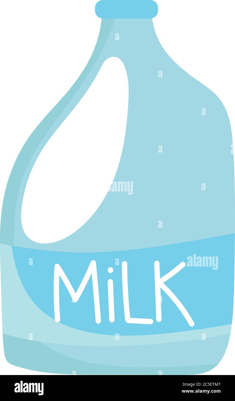 milk bottle isolated icon design white background vector illustration ...
