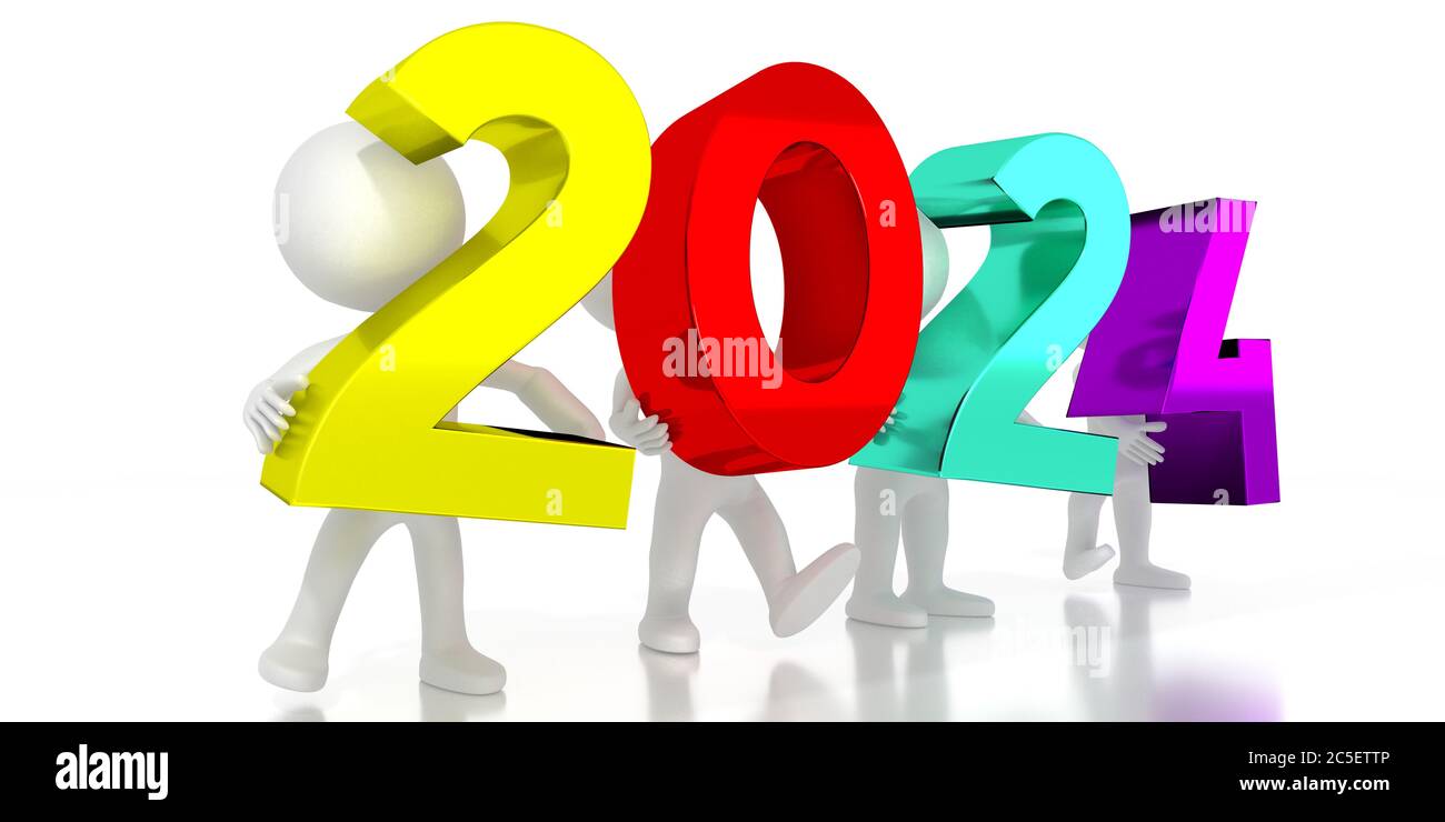 2024 Colorful Letters 3d Illustration 2C5ETTP 