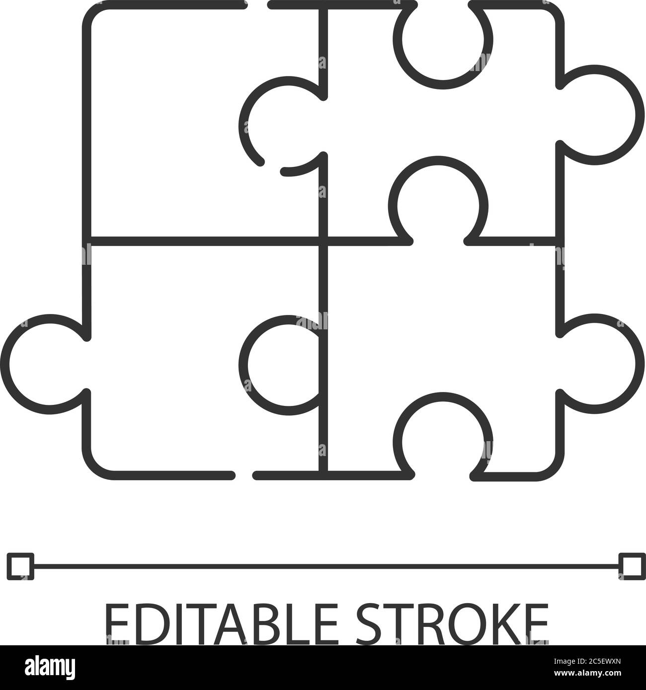 Puzzle linear icon Stock Vector Image & Art - Alamy
