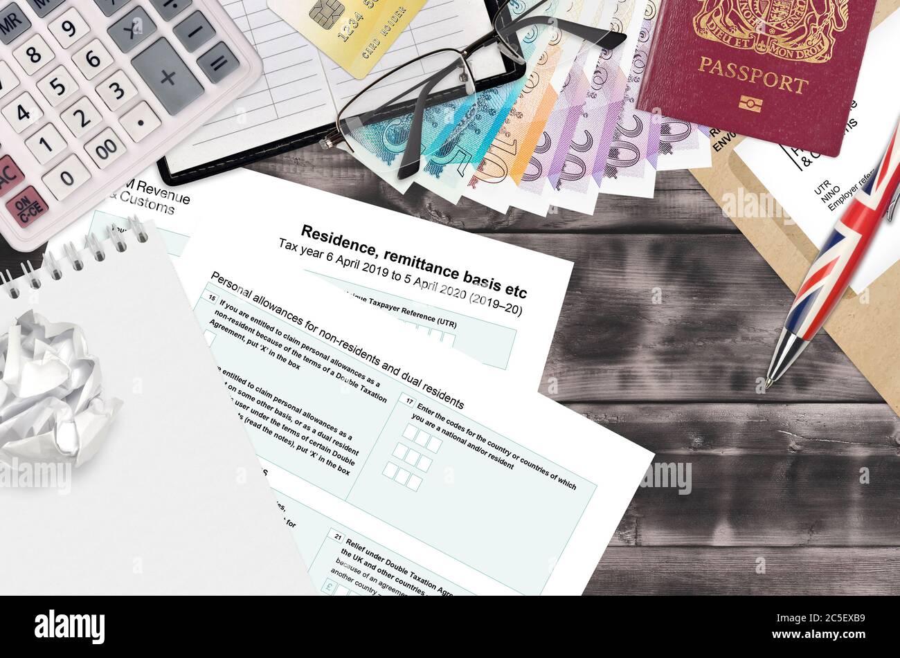 english-tax-form-sa108-residence-remittance-basis-etc-from-hm-revenue