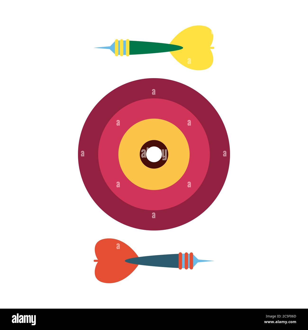 Darts Element Vector Darts on white background. Elements for Childrens Day. Stock Vector ...