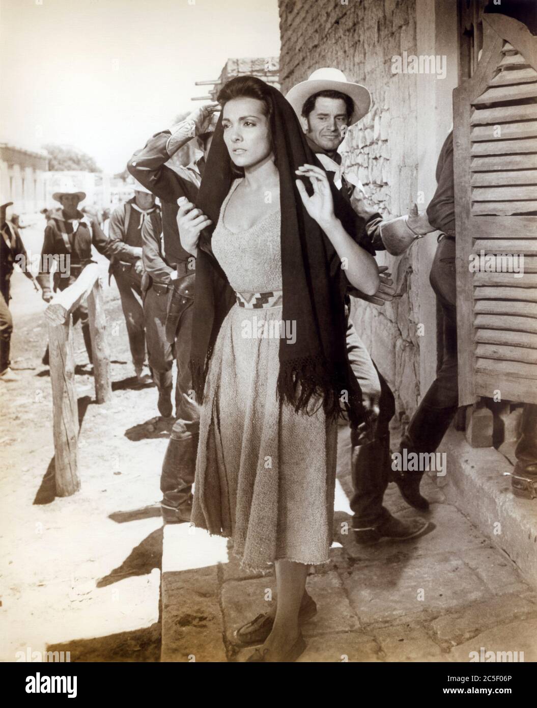 Kamala Devi, on-set of the Film, 'Geronimo', United Artists, 1961, USA Release 1962 Stock Photo