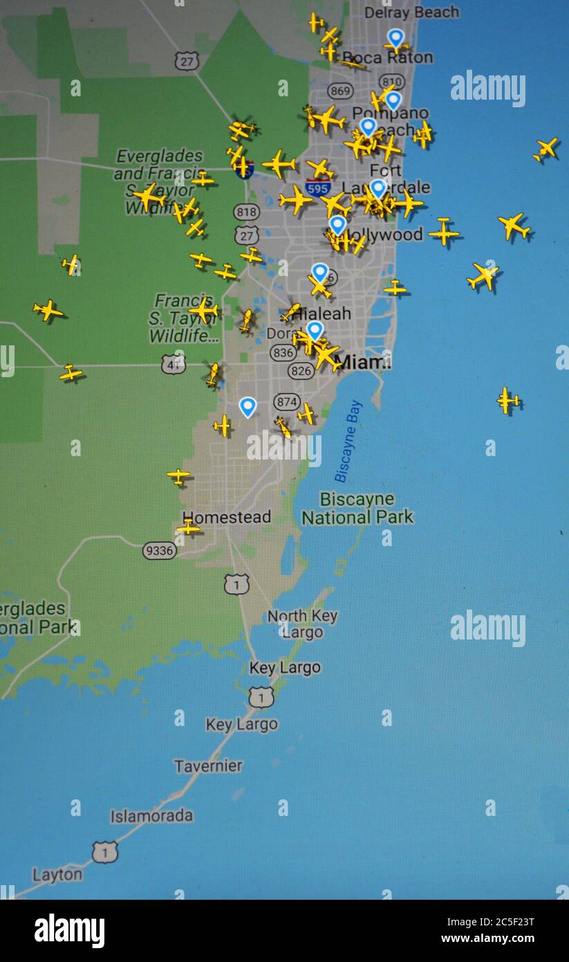 Air traffic control map usa hires stock photography and images Alamy
