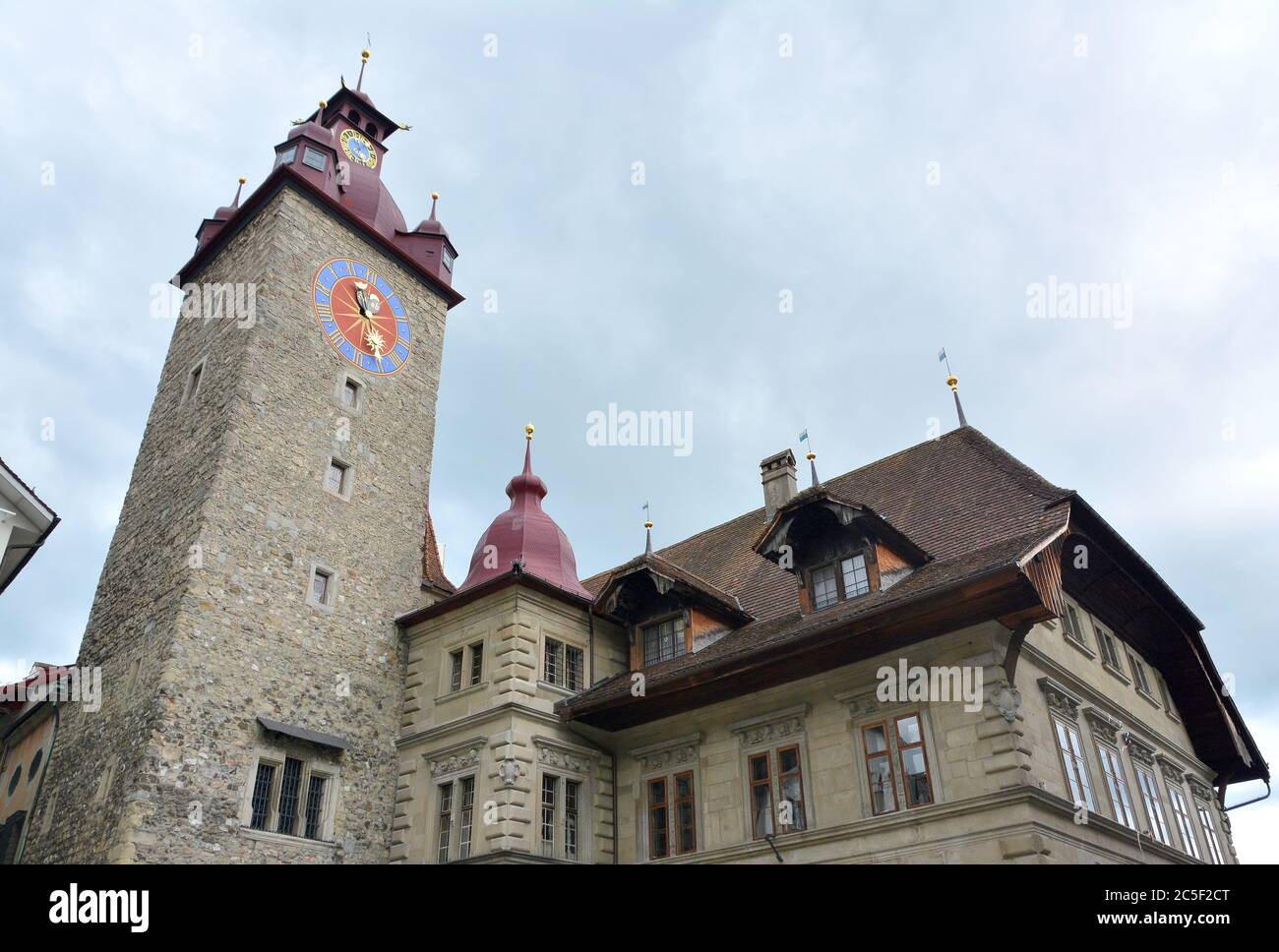 City Hall, Rathaus, Lucerne, Luzern, Switzerland, Schweiz, Suisse, Svájc, Europe Stock Photo