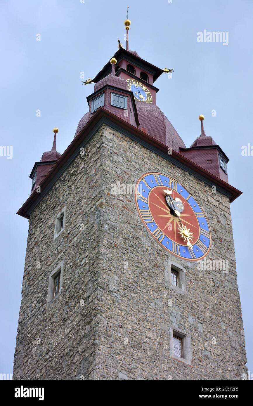 City Hall, Rathaus, Lucerne, Luzern, Switzerland, Schweiz, Suisse, Svájc, Europe Stock Photo