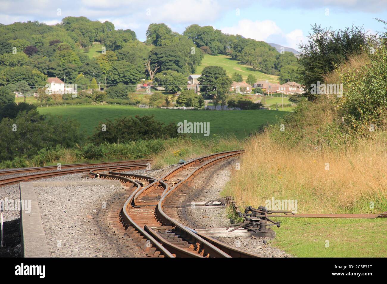 Brecon Mountain Railway in Glamorgan. Wales Stock Photo