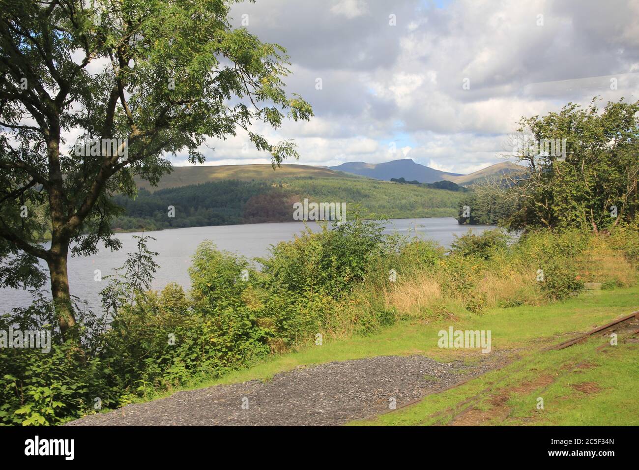 Brecon Mountain Railway in Glamorgan. Wales Stock Photo