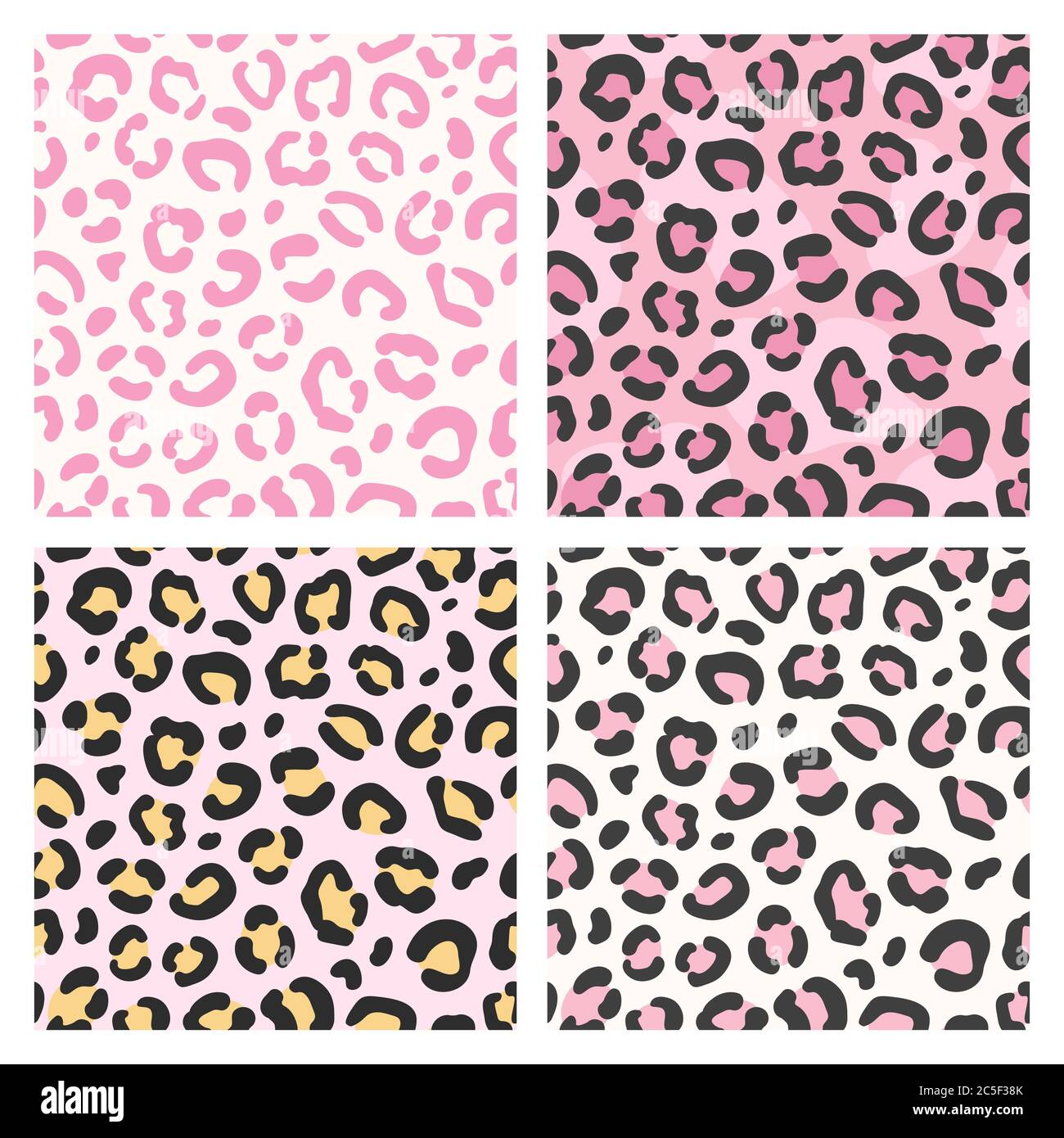 Pink leopard pattern. Seamless animal print, trendy wild cat design  stylized background for fashion fabric, wallpaper vector texture Stock  Vector Image & Art - Alamy