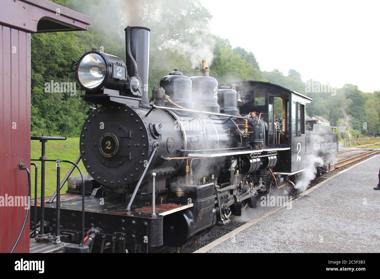 Brecon Mountain Railway in Glamorgan. Wales Stock Photo