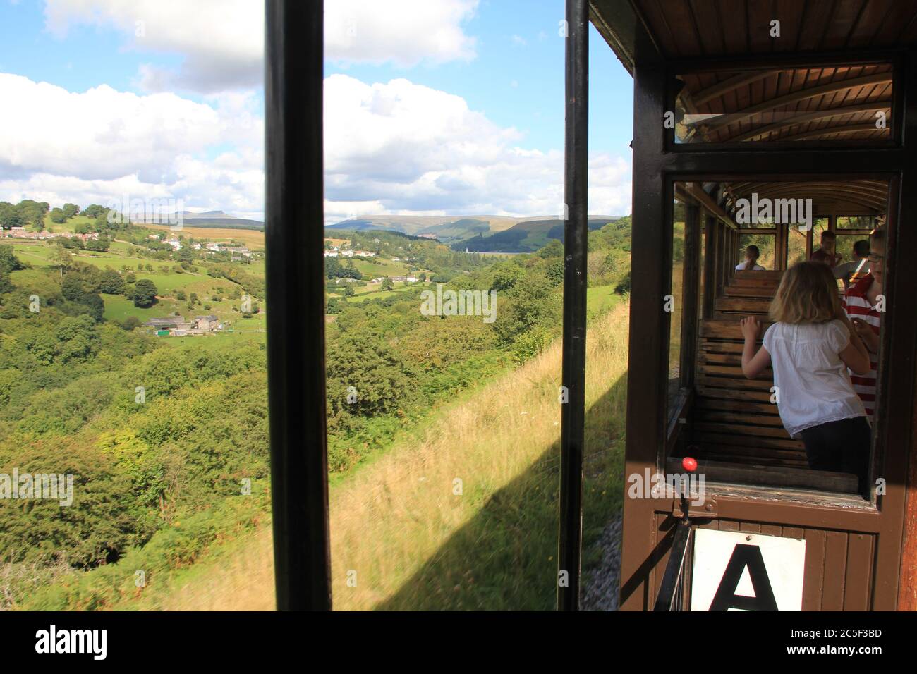 Brecon Mountain Railway in Glamorgan. Wales Stock Photo