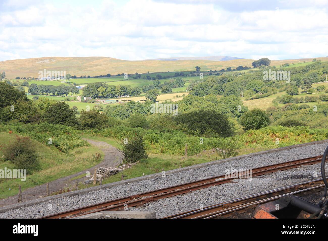 Brecon Mountain Railway in Glamorgan. Wales Stock Photo