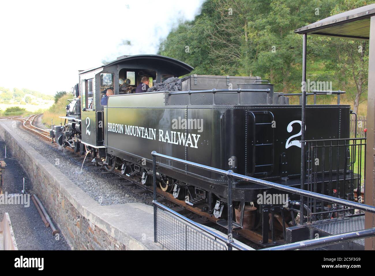 Brecon Mountain Railway in Glamorgan. Wales Stock Photo