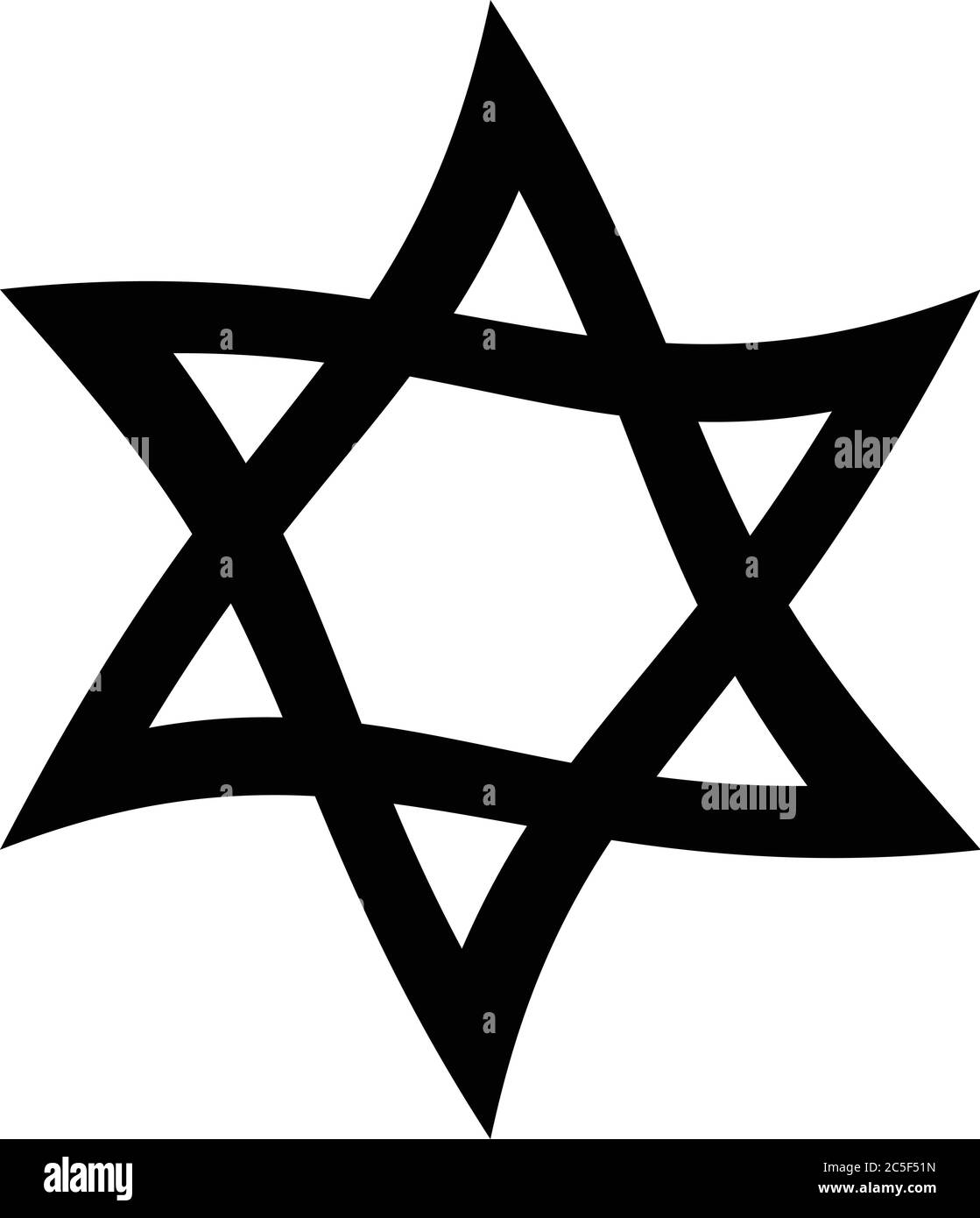 Jewish star of David icon Jewish tradition biblical symbol isolated vector illustration Israel national sign Stock Vector