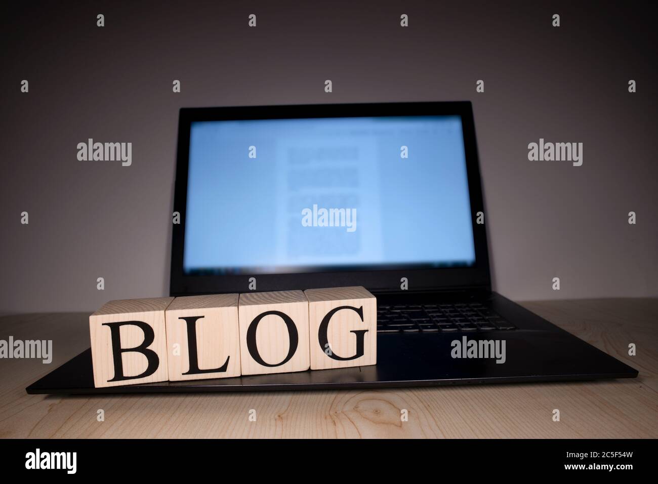 Letter Blocks On Laptop High Resolution Stock Photography and Images ...