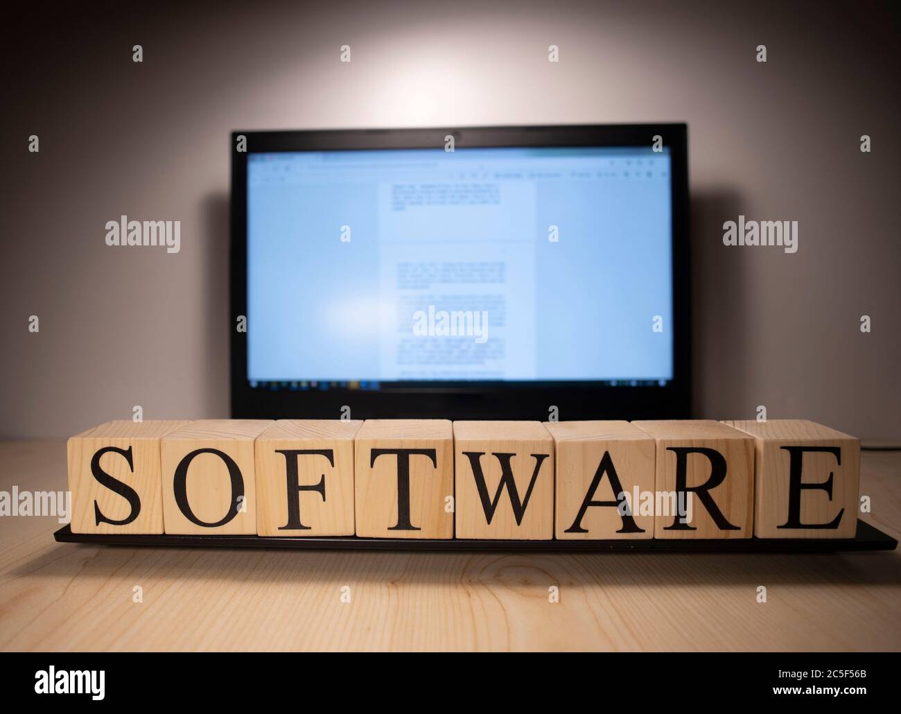 Letter Blocks On Laptop High Resolution Stock Photography and Images ...