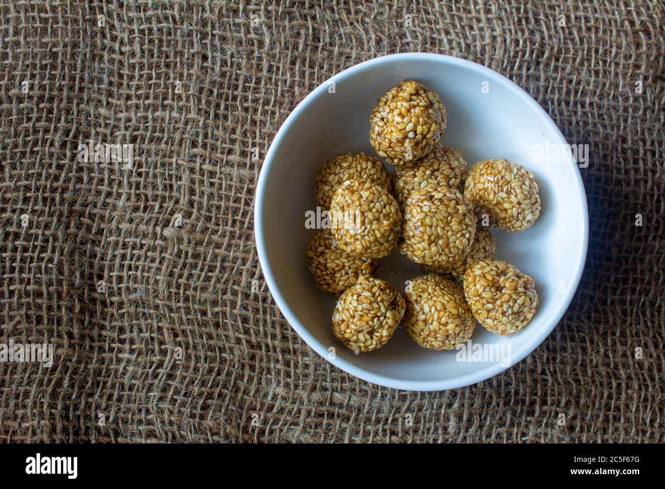 Sesame laddu (also known as ellu urundai in tamil language) is made of