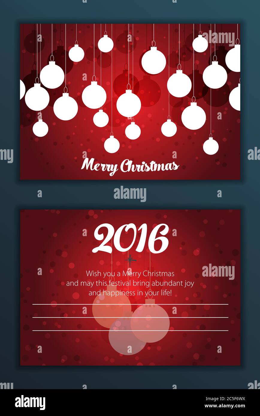 Christmas vintage greeting card. Vector illustration Stock Vector Image ...