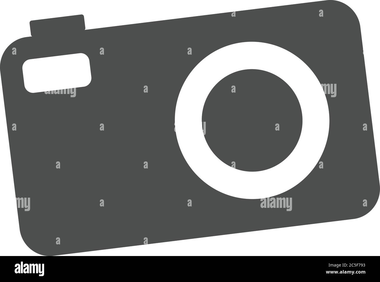 Camera Black Icon Vector Illustration Retro Style On White Background ...