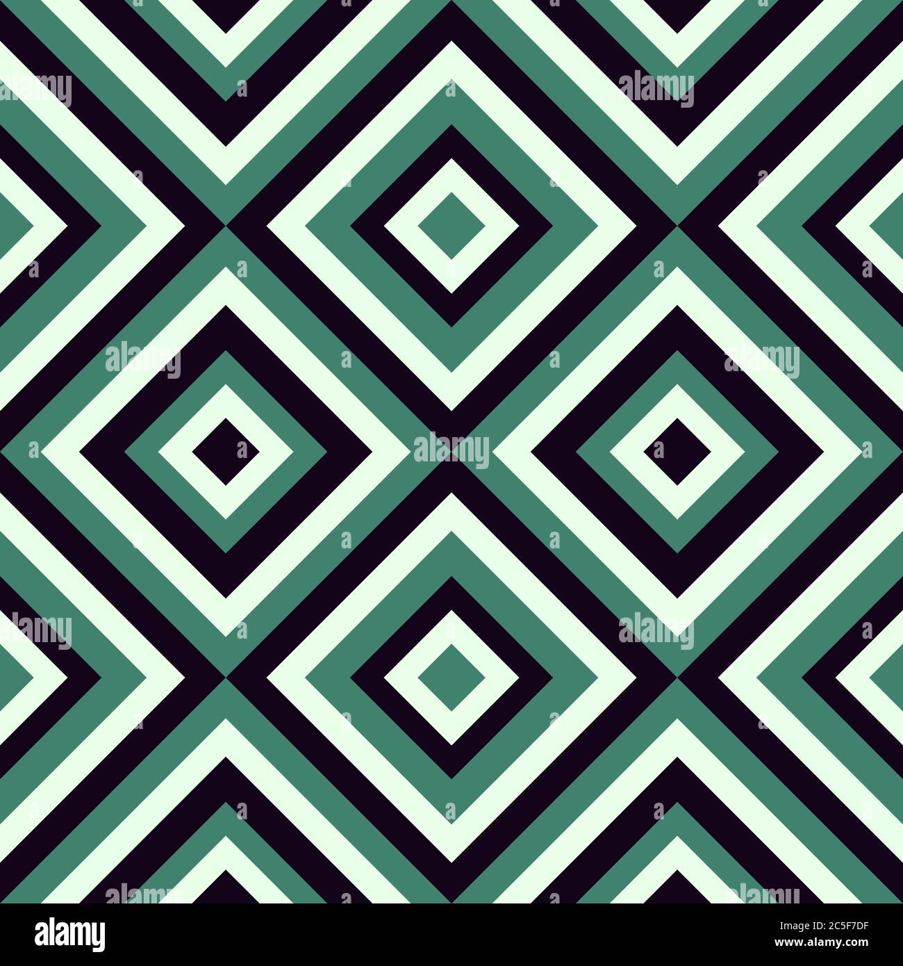 Geometrical pattern in retro colors, seamless vector background. For fashion textile, cloth, backgrounds. Stock Vector