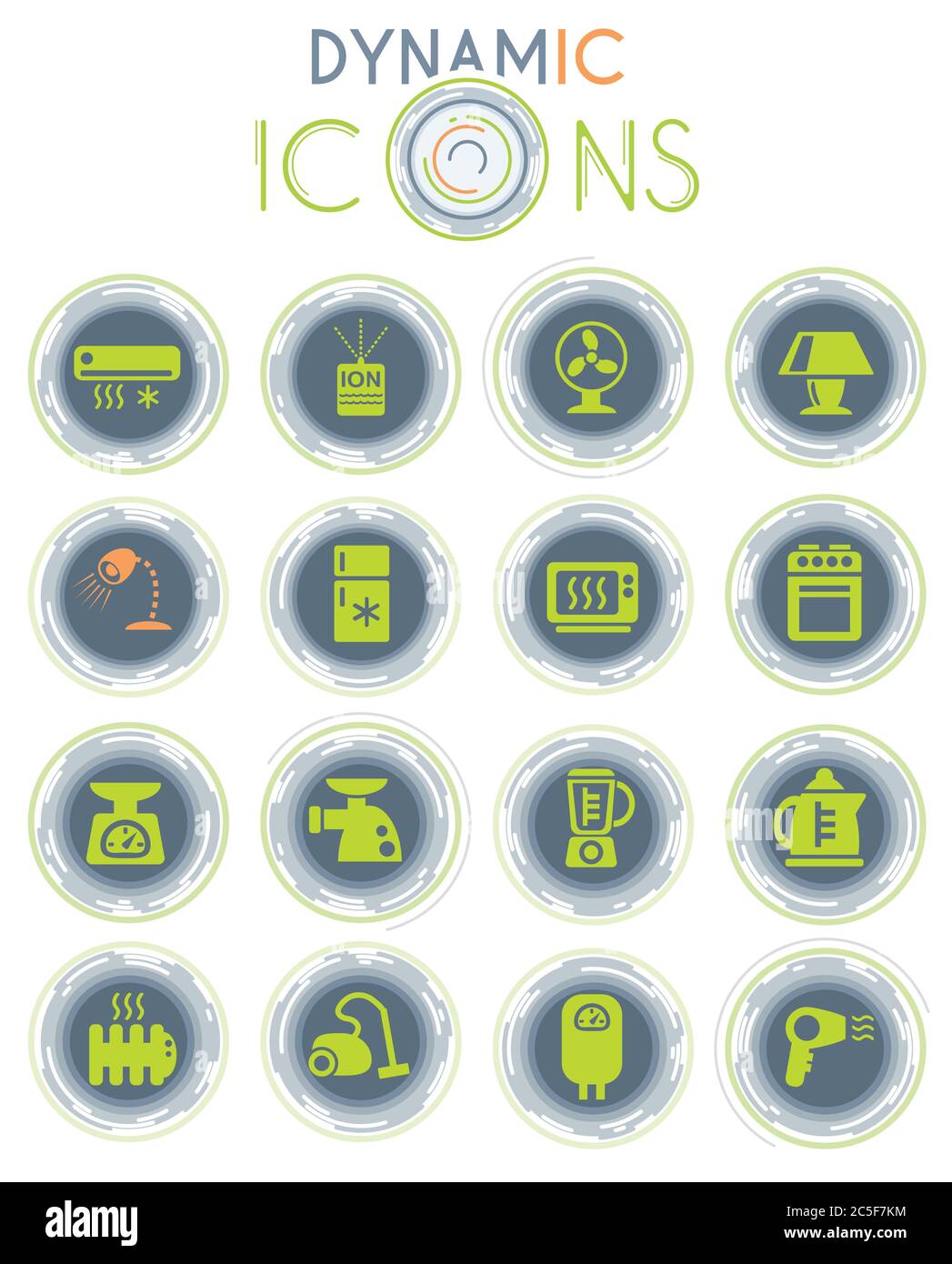home appliances dynamic icons Stock Vector Image & Art - Alamy