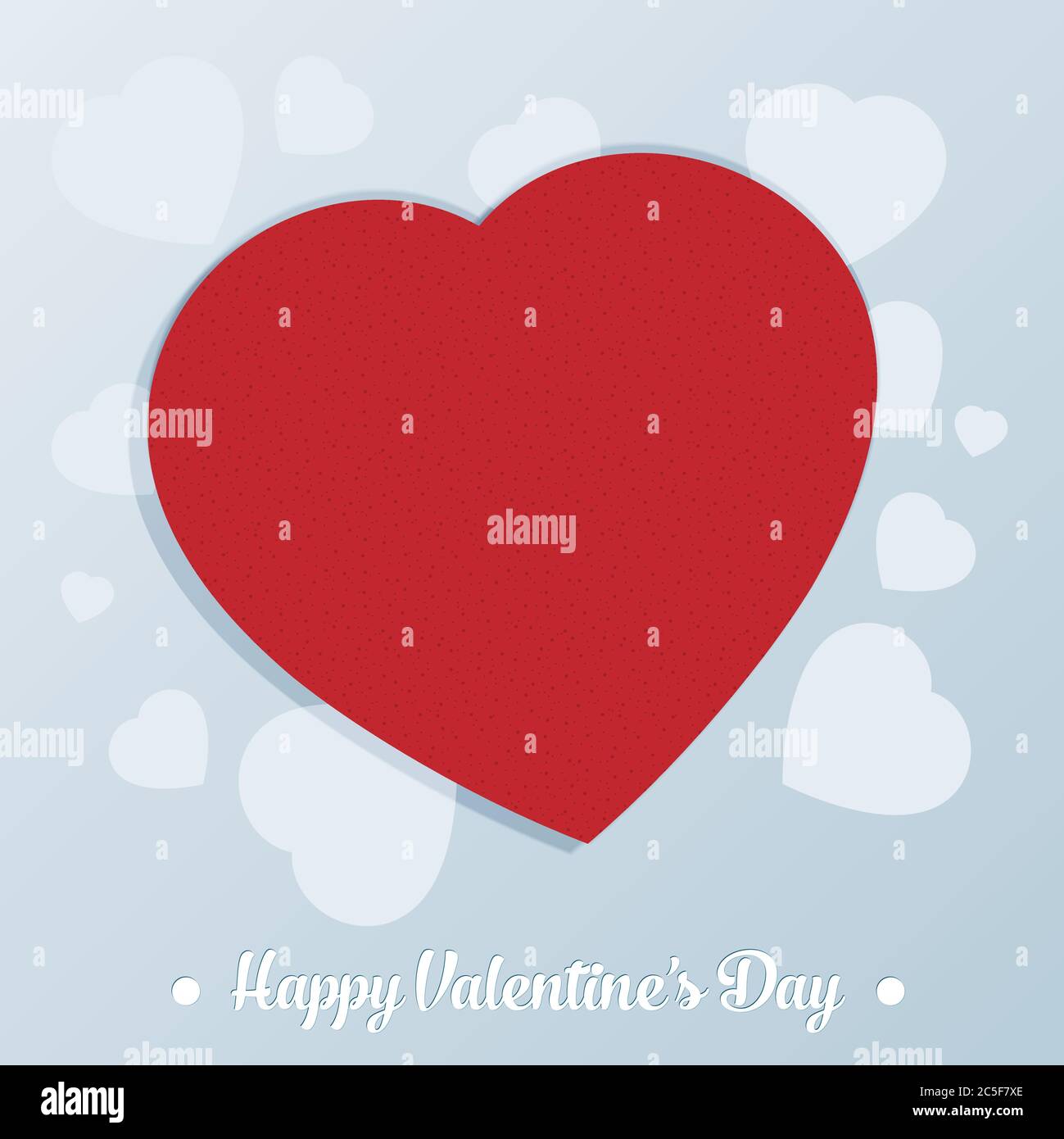 Valentines day card with heart. Vector illustration Stock Vector Image ...