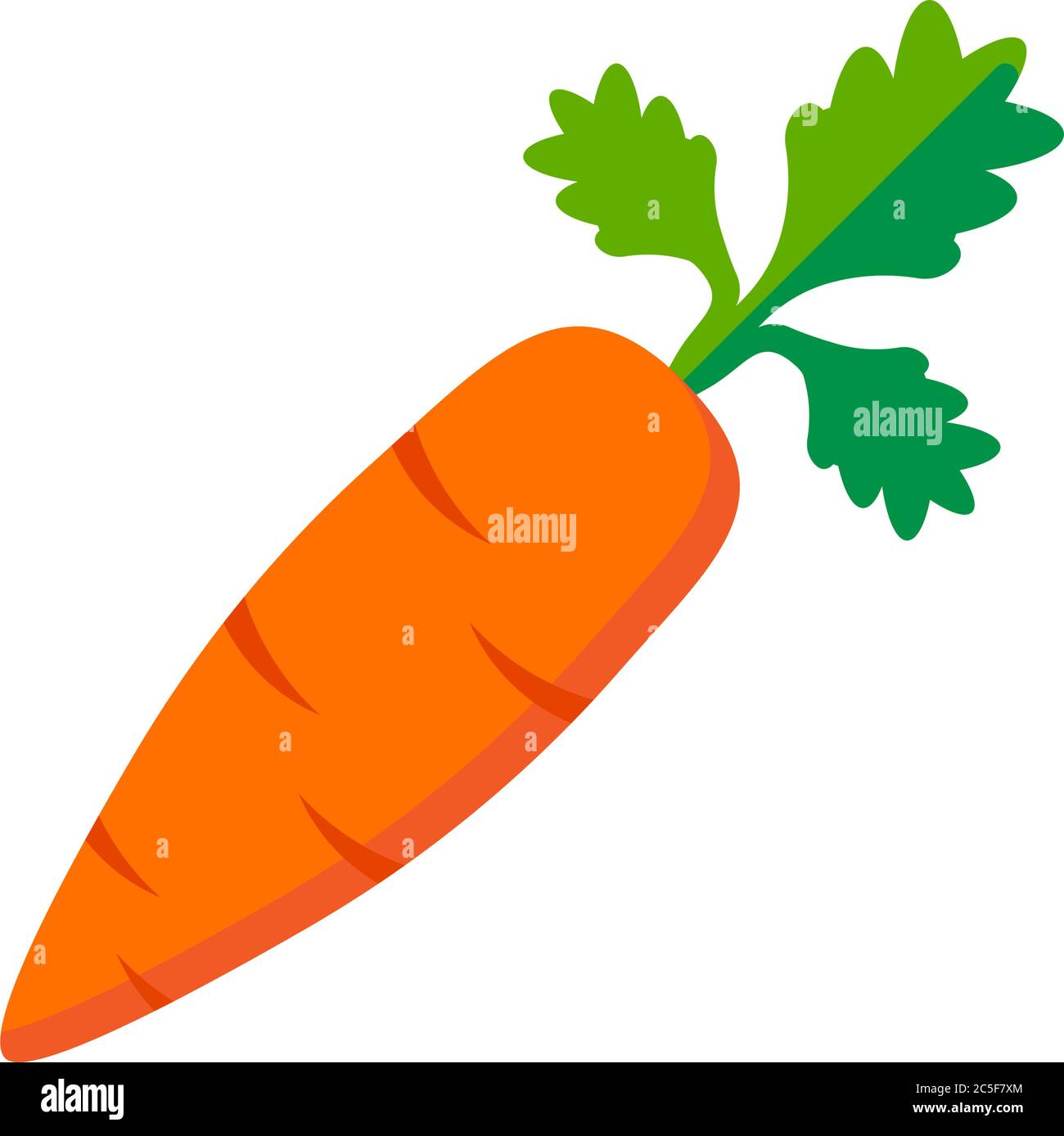 Carrot icon vector healthy vegetable illustration isolated on white ...