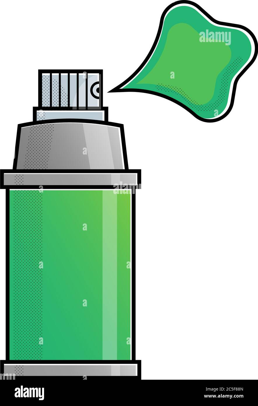 Spray can icon isolated vector illustration. Graffiti hip hop street ...