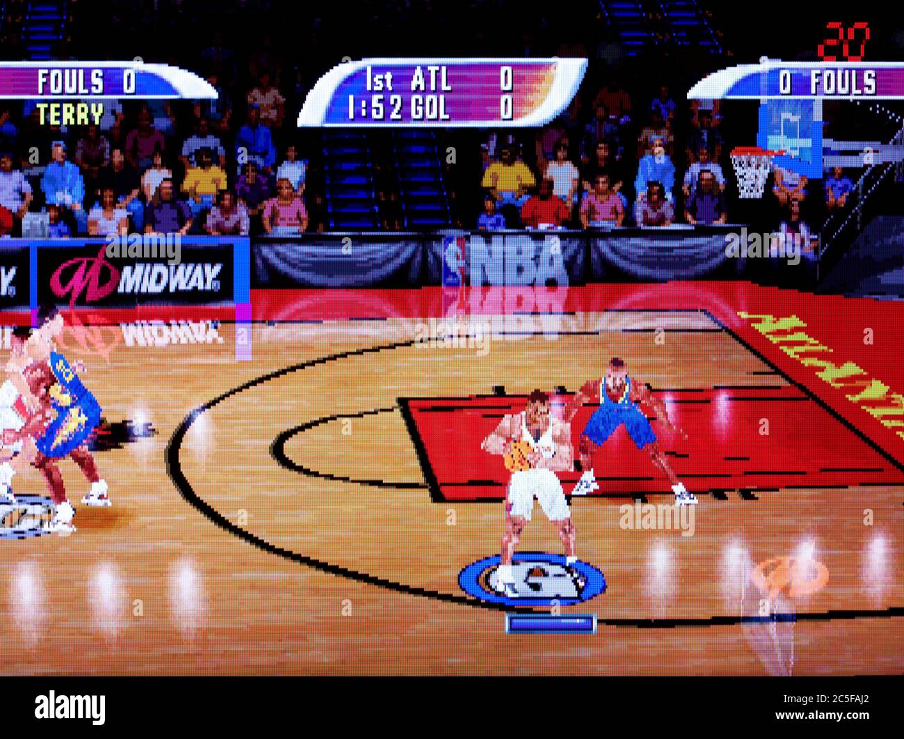 NBA Hoopz - Sony Playstation 1 PS1 PSX - Editorial use only Stock Photo