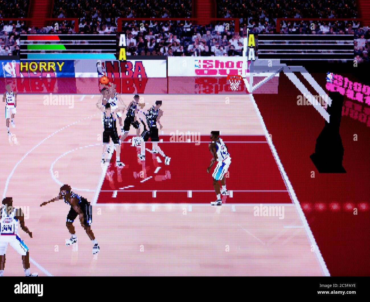 NBA Shoot Out - Sony Playstation 1 PS1 PSX - Editorial use only Stock Photo 