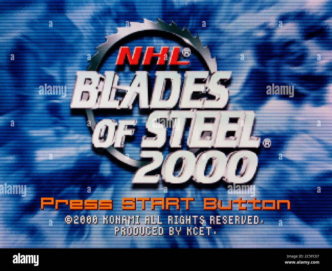 NHL Blades of Steel 2000 Sony Playstation 1 PS1 PSX Editorial use