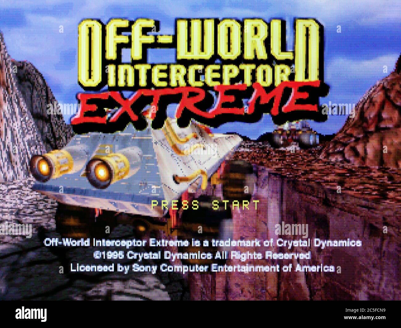 Off-World Interceptor Extreme - Sony Playstation 1 PS1 PSX - Editorial use only Stock Photo