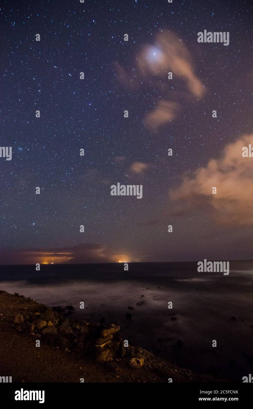 Starry Night Sky with a lot of Stars Background Stock Photo - Alamy