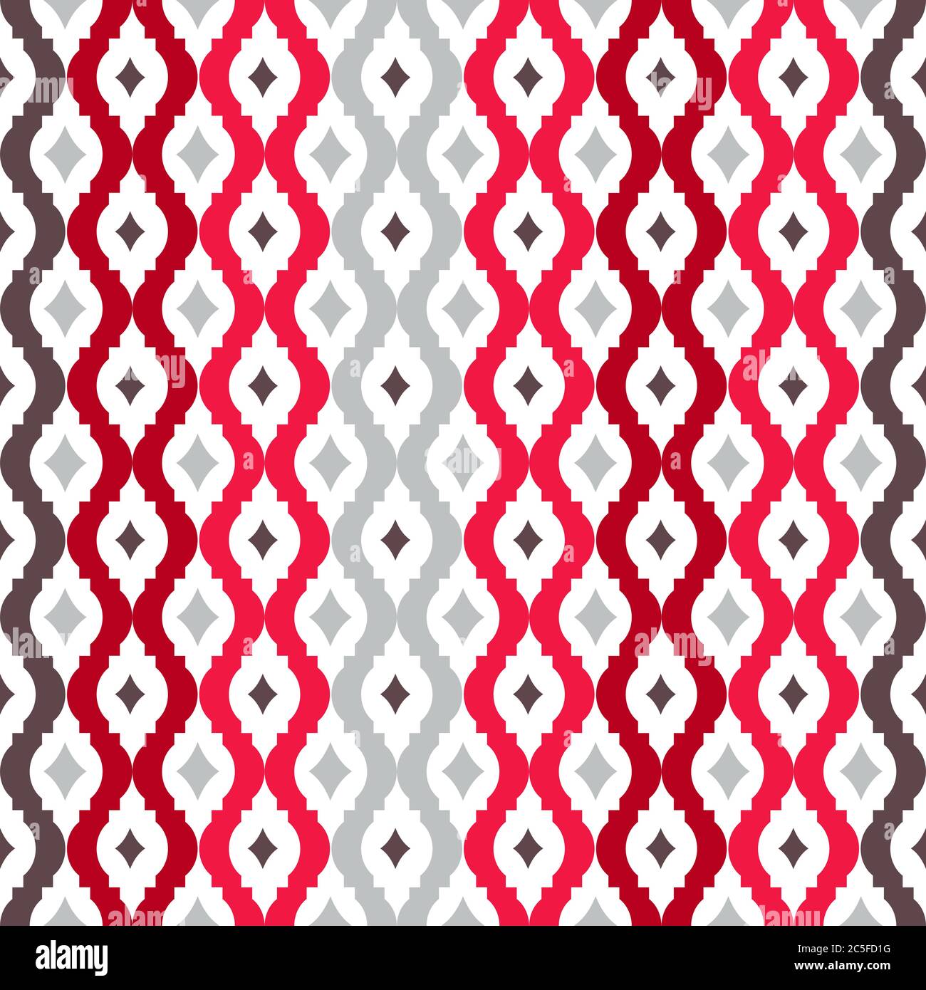 Abstract tangled lattice pattern. Seamless vector background. Stock Vector