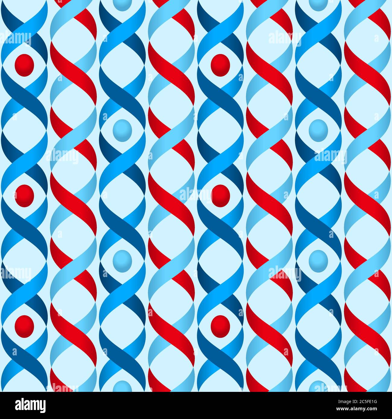 Abstract red stripe and curve seamless vector pattern hi-res stock ...