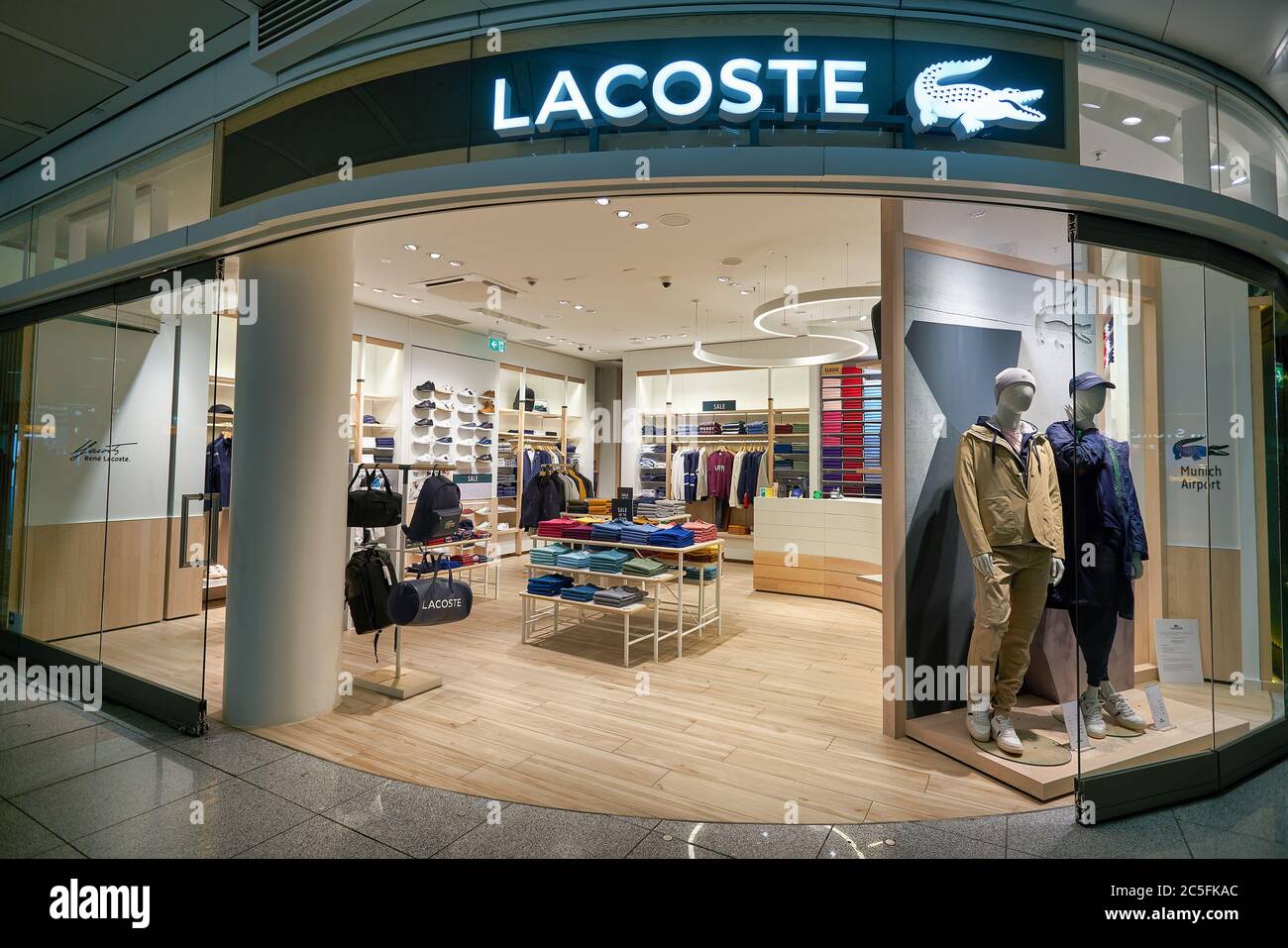 MUNICH, GERMANY - CIRCA JANUARY, 2020: entrance to Lacoste in Munich Airport Stock Photo - Alamy