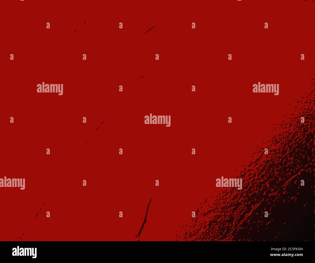 Abstract red and black background graphic with intentional imperfections in textured surface, blank area with space for text, copy Stock Photo