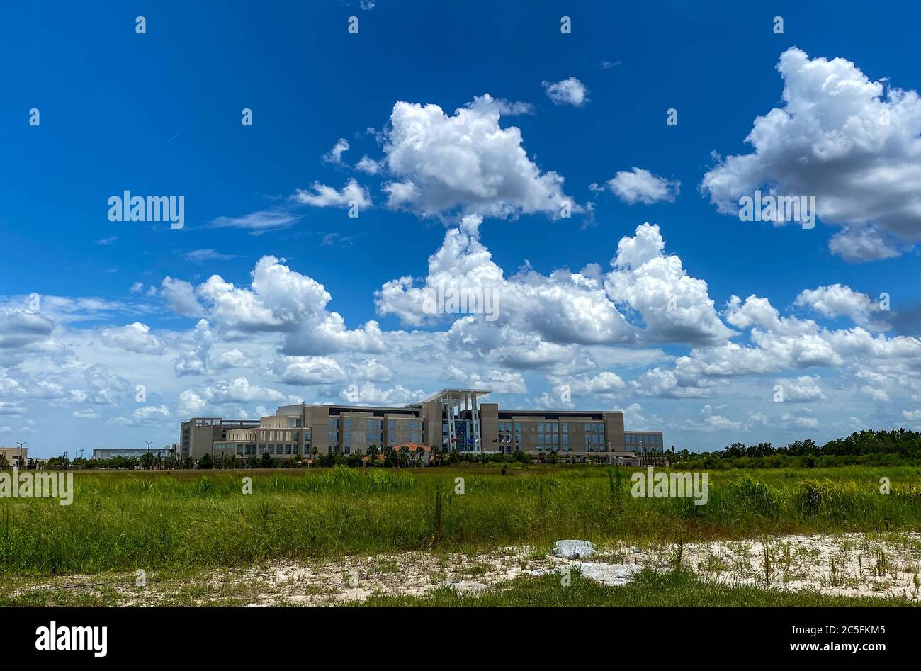 Orlando, FL/USA-7/1/20: The Orlando VA Medical Center. Veterans Affairs Hospitals are part of the United States Department of Veterans Affairs. Stock Photo