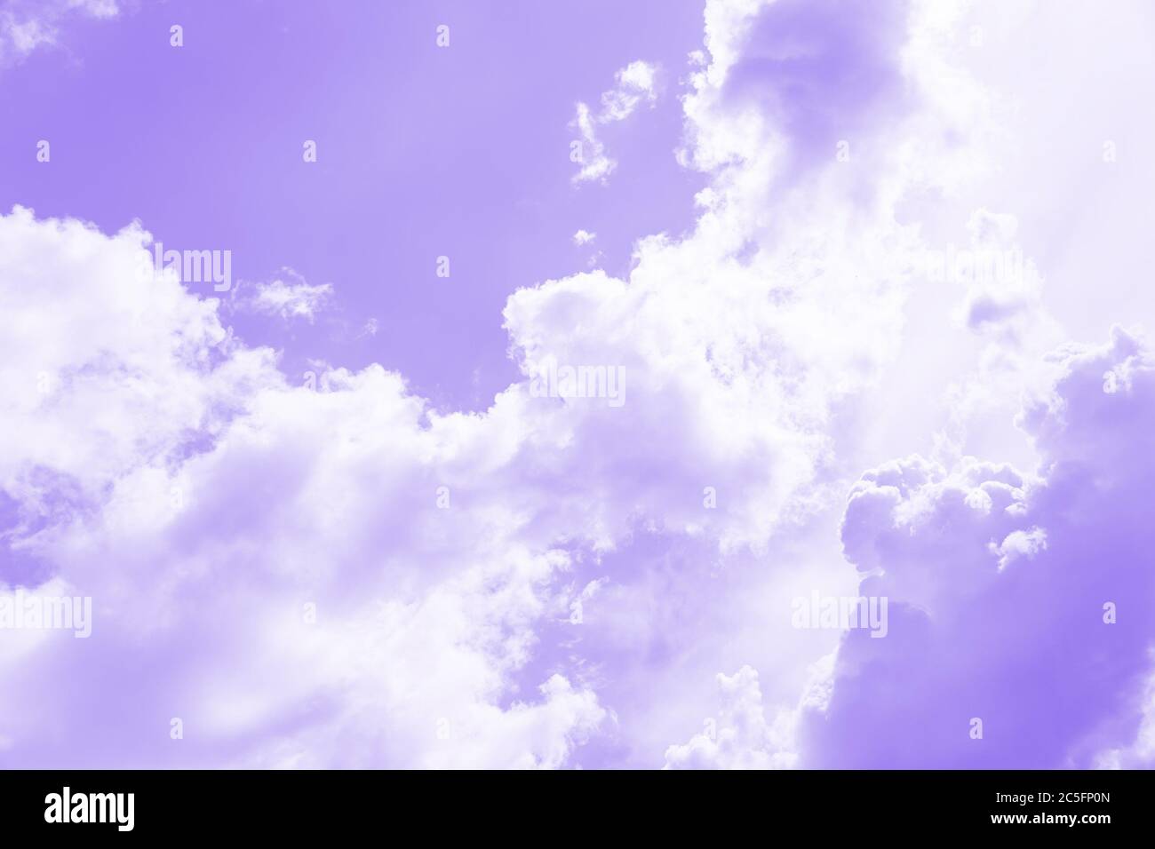 Violet sky background, sky with clouds, copy space Stock Photo Alamy