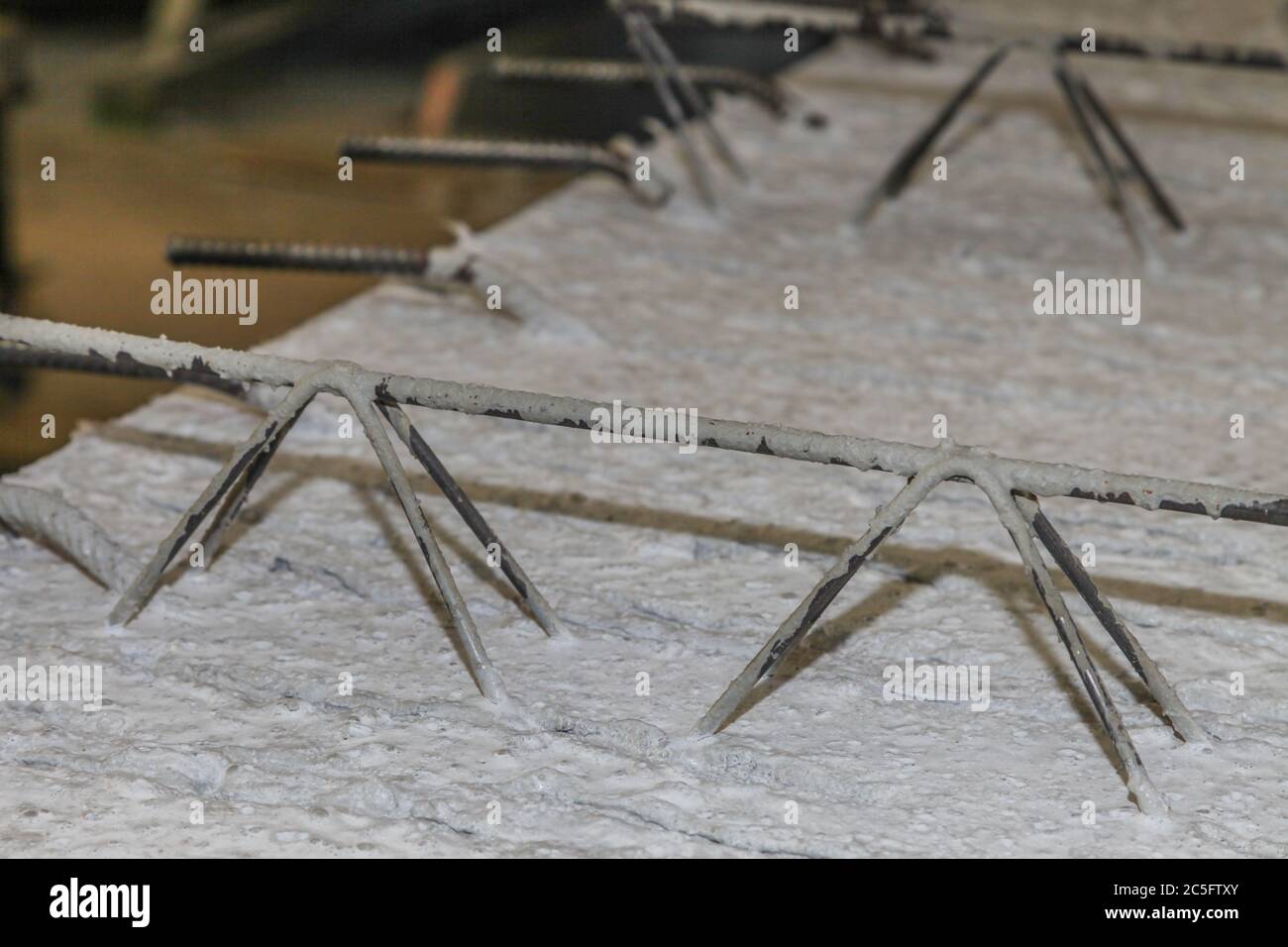Close up picture of precast girder slab in production Stock Photo Alamy