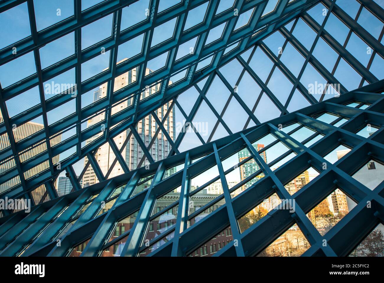 Seattle Central Library Stock Photo