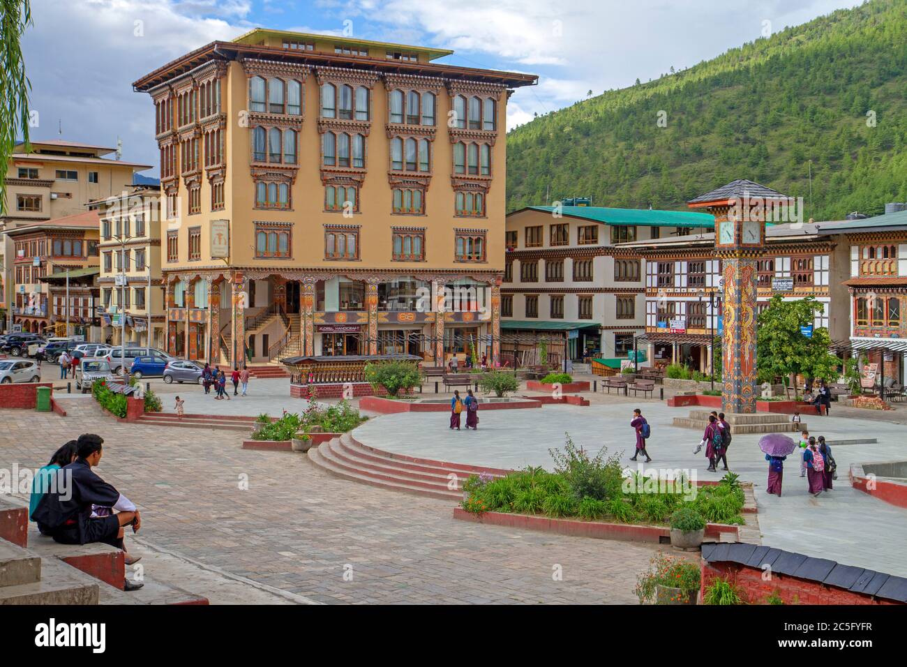 Clocktower Square, Thimphu Stock Photo