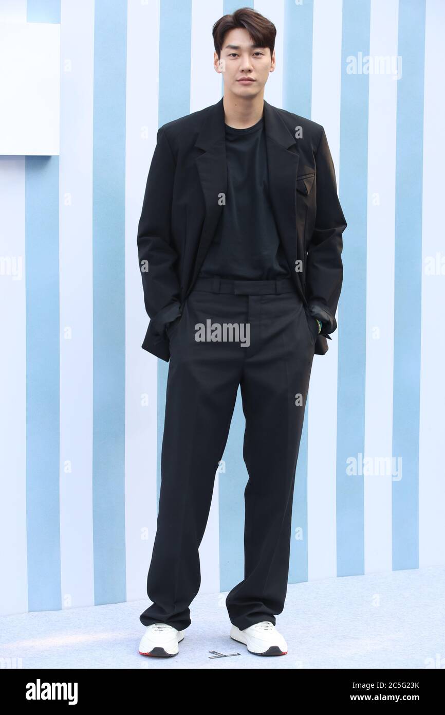 Kim Young-Kwang spotted wearing LOUIS VUITTON LV Intarsia Crew