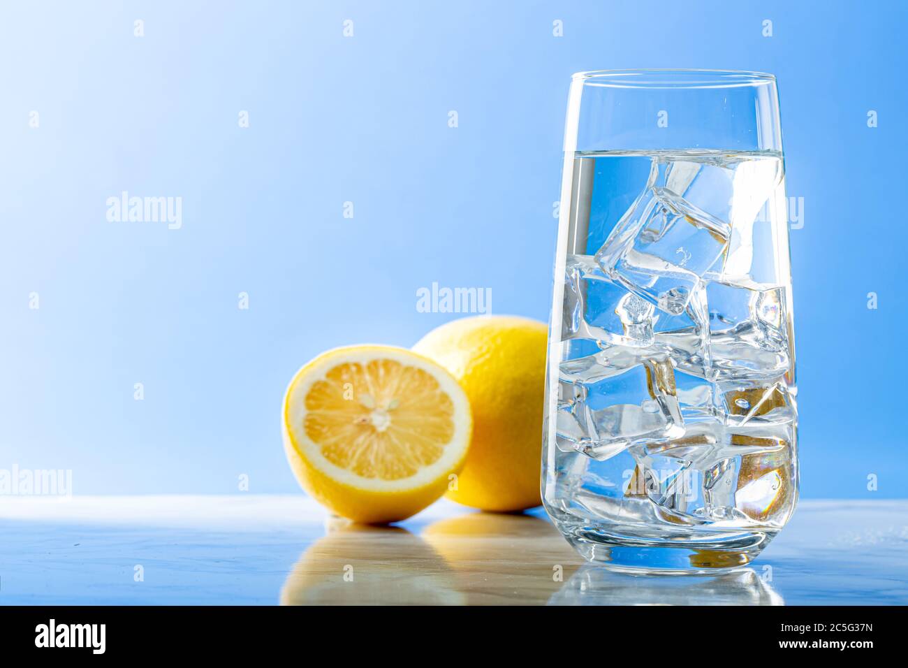 Fresh and clean water concept, water glass isolated 057 Stock Photo
