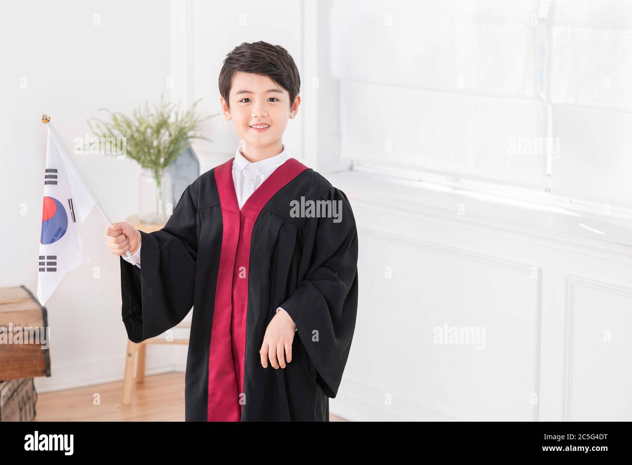 Happy children concept, a portrait of asian children smiling 448 Stock