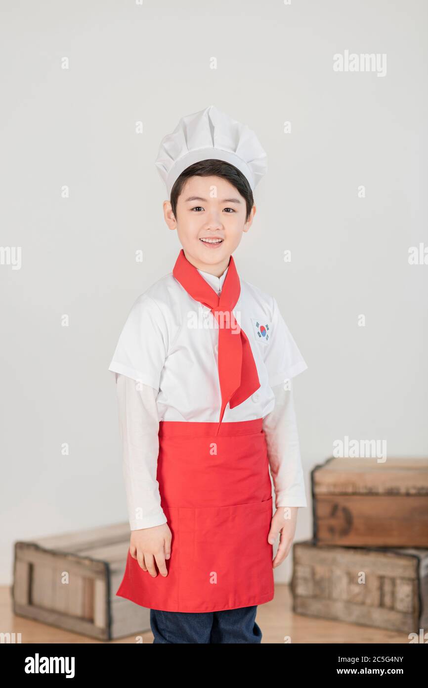 Happy children concept, a portrait of asian children smiling 357 Stock