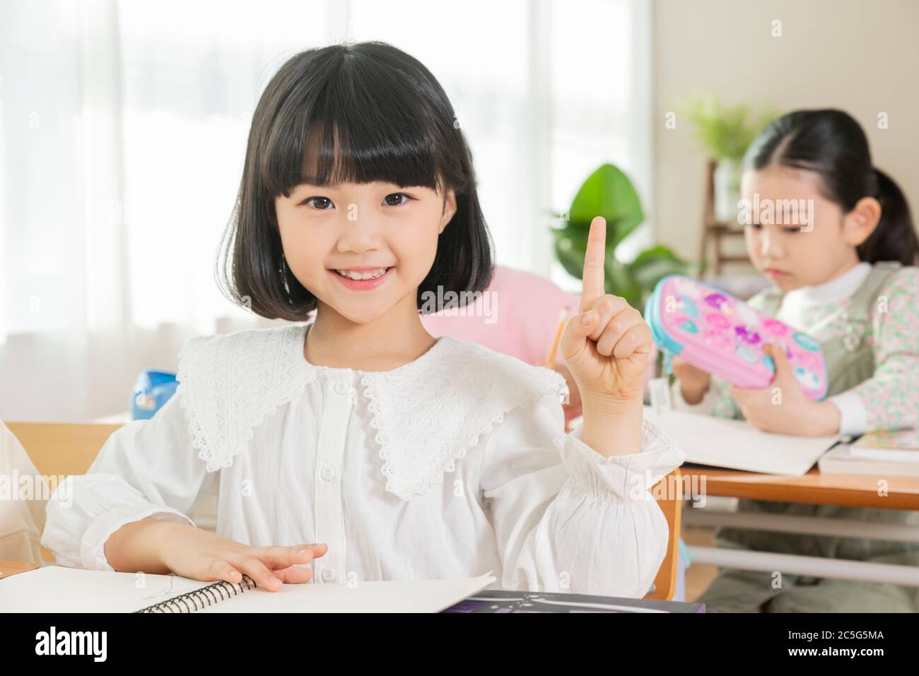 Happy children concept, a portrait of asian children smiling 097 Stock