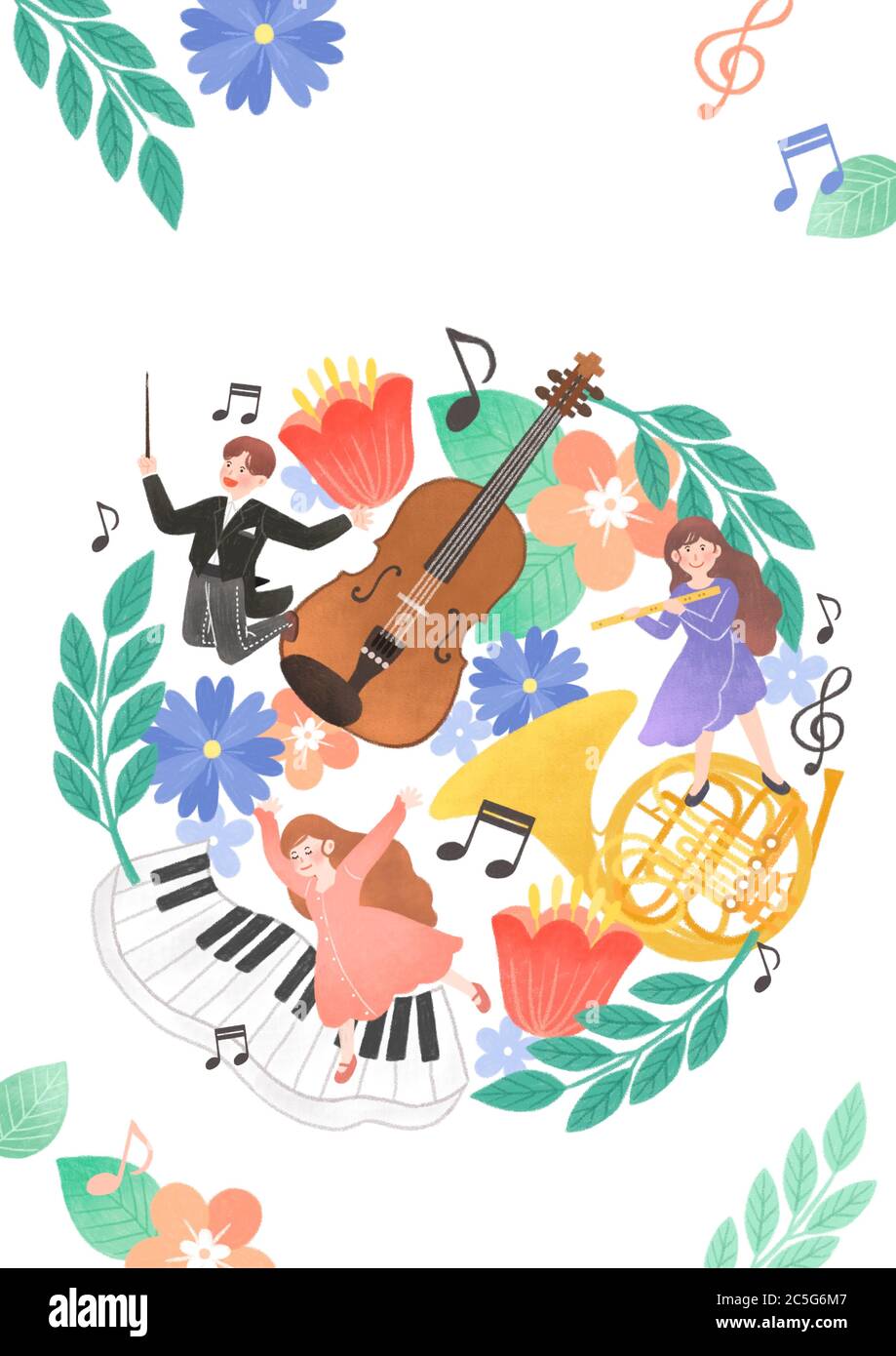 Spring Musical Instrument Images 3 musical instruments Stock Vector Images - Alamy