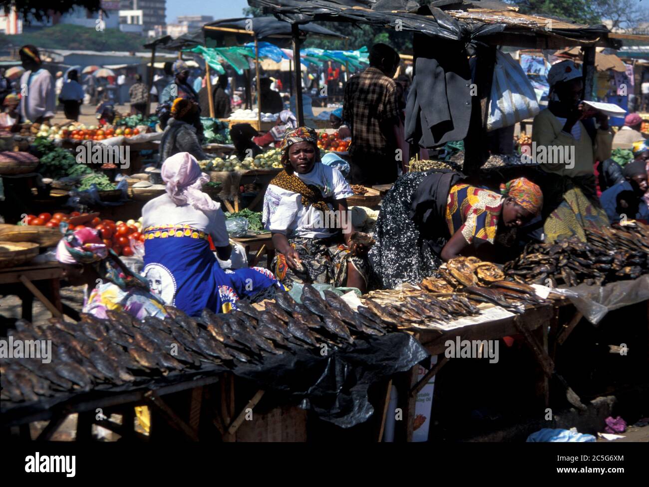 Lusaka, central market, Zambia Stock Photo